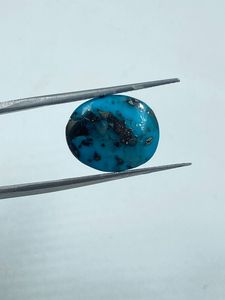 Pierres précieuses en turquoise de qualité supérieure naturelle, couleur bleu ciel, 12,20x15 mm, 6,70 carats, provenant d'un exportateur indien pour la fabrication de bijoux - Product Image 4