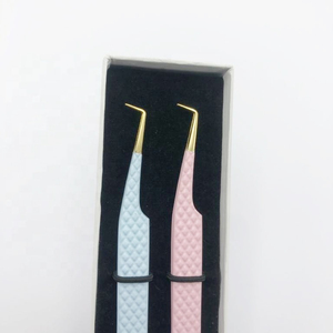 Eyelash Extension Tweezers Eyelash Tweezers Manufacturer Rose Gold <b>Lash</b> Applicator <b>Lash</b> Extension Tweezer - Product Image 6