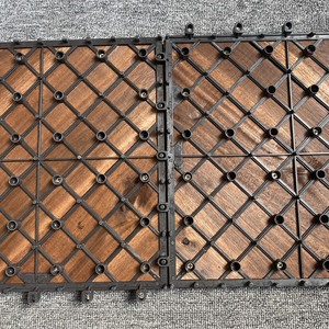 กระเบื้องไม้อะคาเซียสีธรรมชาติลายขวางกระเบื้องไม้สำหรับปูพื้นแบบพิเศษ - Product Image 6