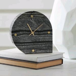 High Quality Handmade Marble <b>Wall</b> <b>Clock</b> Silent Non Ticking Quartz Stone <b>Clock</b> Modern Design Decorative <b>Clock</b> for Home Hotel - Product Image 4