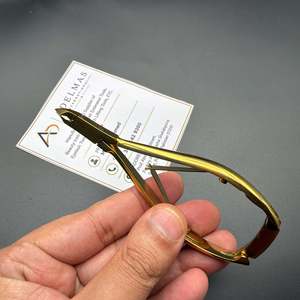Coupe-cuticules professionnel en acier inoxydable plaqué or avec embout de 6 mm, outil de soin des ongles de précision, service OEM - Product Image 6