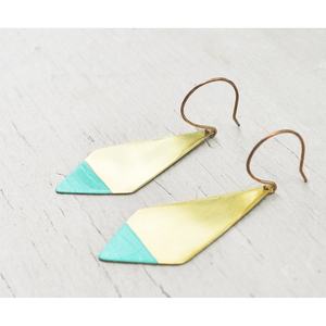 Bijoux de mode écologiques en cuivre et laiton faits à la main, modèle 137F, très vendus, pour les fêtes, accessoire en cristal durable - Product Image 3