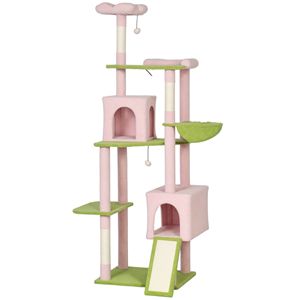 Moderno Tiragraffi per Gatti con Sisal, Peluche e Materiale Sintetico, Altezza Personalizzabile, per Interni - Product Image 2