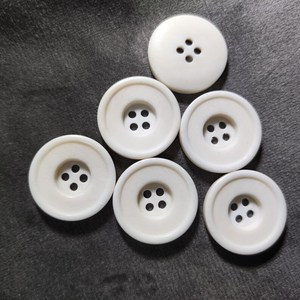 High Quality Custom Round 4-Hole Buffalo Horn Animal Style Durable <b>Handmade</b> Sewing Buttons for <b>Clothes</b> Shirt Suit buffalo bone - Product Image 5