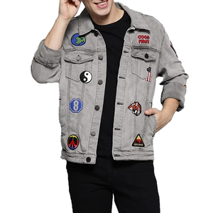 Chaquetas Vaqueras Bordadas para Hombre al por Mayor, Manga Larga, las Más Vendidas, Chaqueta Vaquera para Hombre, Nuevo Diseño - Product Image 1
