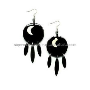 Pendiente de cuerno redondeado para mujer, joyería de diseño al por mayor, fabricante y distribuidor - Product Image 4