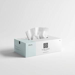 Mouchoirs en papier 1 pli en pâte de bois vierge, jetables, en boîte, propres, hygiéniques, texture douce pour la maison, le bureau et les voyages - Product Image 3