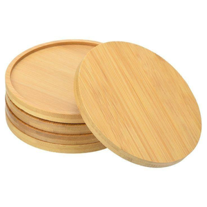 Juego de Posavasos de Madera Natural Hechos a Mano, Forma de Corazón, Estilo Moderno, Grosor de 5 mm/3 mm, Protección para Mesa, Decoración para el Hogar, Cocina y Bar - Product Image 4