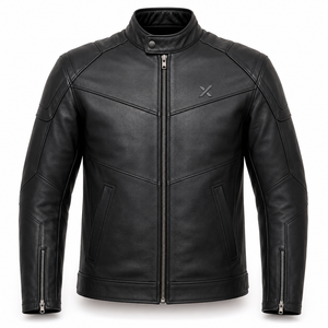 Blouson de moto en cuir moderne Cruiser |   Noir Brun Bourgogne |   Fabricant OEM ODM |   Qualité de conception haut de gamme |   Vêtements de course | - Product Image 1