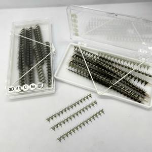 Meilleures ventes : Éventails de cils préfabriqués faits main de haute qualité, longueurs mixtes, naturels, longs, courbures CC/DD/DD/L/M, base fine, noir mat, poils synthétiques - Product Image 2