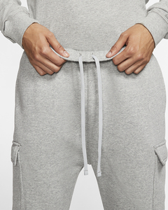 Pantalon de survêtement gris pour homme, taille élastique, plusieurs poches, décontracté, pour l'automne, en tissu tricoté respirant - Product Image 5