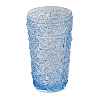 Conception moderne potable de capacité du gobelet 12 oz d'eau en plastique acrylique bleue de partie