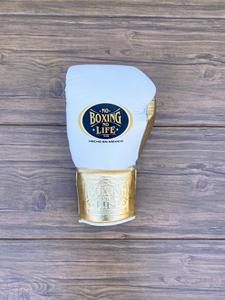 Guantes de Boxeo Sanda de Cuero Vacuno Auténtico de Alta Calidad, Estilo Mexicano Personalizado, Sin Boxeo No Hay Vida, Cierre con Cordones, Muñequera Ajustable - Product Image 3