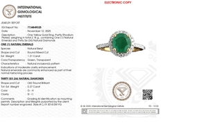 แหวนทองคำขาว 18K ประดับเพชรและมรกตธรรมชาติจาก Chordia Jewels แหวนแต่งงาน ส่งเร็ว สินค้าขายดี - Product Image 6