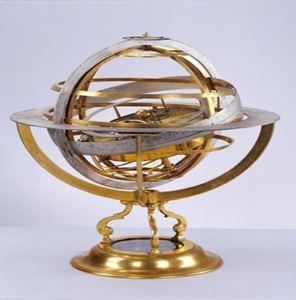 <b>Antique</b> brass armillary sphere globe tabletop accent with integrated base plate <b>compass</b>, available at wholesale prices. - Product Image 3