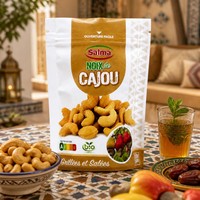 Sachets refermables numériques personnalisés pour noix de cajou, noix mélangées et autres aliments enrobés, avec impression sur mesure