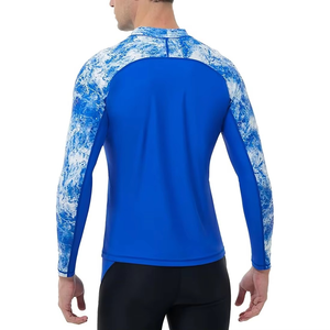Chemise de surf anti-bactérienne respirante et écologique à manches longues pour homme, chemise de compression BJJ avec protection UPF50+ à séchage rapide - Product Image 6