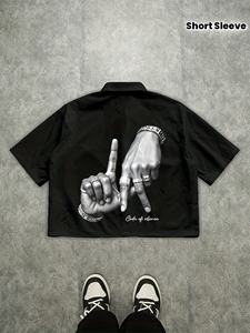 Camiseta con Logotipo Personalizado, Estampado Extra Grande, Estilo Urbano de Verano, Camiseta Gráfica de Algodón, Corte Holgado, Informal, Unisex, Hip Hop, Camisetas para Hombre - Product Image 3