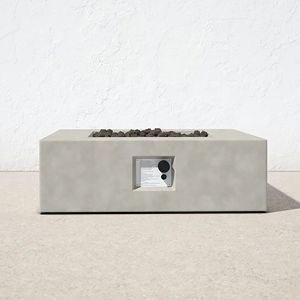 Tavolo da Esterno con Braciere in Cemento Naturale 12 Pollici di Altezza CM 1010C - Product Image 2
