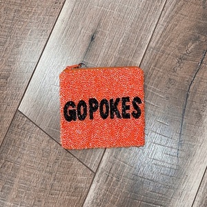 Bolso de Mano Rectangular de Algodón con Cuentas de Vidrio Estilo Ole Miss, Hecho a Mano, Personalizado, con Temática Deportiva, para Fiestas - Product Image 2