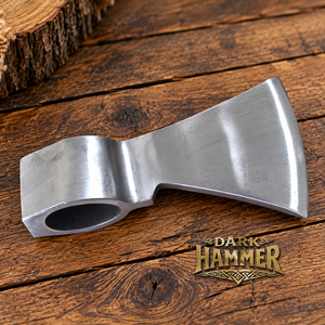 Tête de hache viking barbue entièrement polie, forgée à la main en acier à haute teneur en carbone, pour sculpture - Product Image 2