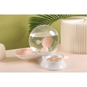 Distributore d'Acqua e Ciotola per Cibo Automatico 2-in-1 a Gravità per Animali Domestici, a Forma di Lumaca, con Filtro Integrato - Product Image 3