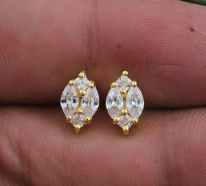 ต่างหูแบบห้อย CZ หรูหรา ชุบทองคำขาว ของขวัญสำหรับผู้หญิง ราคาขายส่งจากโรงงานโดยตรง - Product Image 5