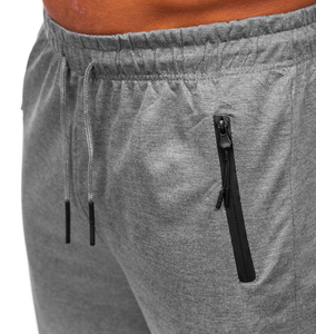 Pantalon cargo sport décontracté en molleton brodé écoresponsable, taille mi-haute, devant plat, coupe ample longue, avec cordon de serrage - Product Image 5