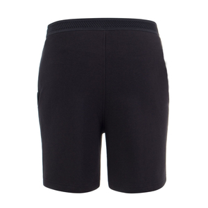 Short Bermuda Homme en Toile de Coton Rose 220g avec Logo Avant, Taille Mi-Haute Élastique, Couleur Unie, Tricoté, Respirant, avec Poches - Product Image 2