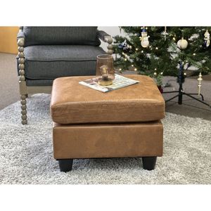For Sierra Faux Leather <b>Stool</b> & <b>Ottoman</b> Stylish Home Décor Accessory - Product Image 4