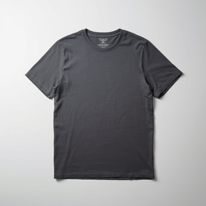 เสื้อยืดผู้ชายผ้าฝ้ายแบบเรียบง่าย สวมใส่สบายในชีวิตประจำวัน พร้อมบริการรับผลิตแบบ OEM ODM - Product Image 2