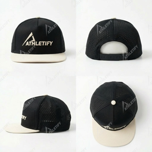 Gorra de Béisbol Deportiva Personalizada Athletify al por Mayor, Gorra Deportiva Ajustada Transpirable de Carcasa Suave con Corte Láser, para Correr, Gimnasio, Fitness - Product Image 6