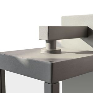 Lampada da parete per esterni a LED integrata con paralume in vetro trasparente e sensore di movimento, modello 22529 - Product Image 2