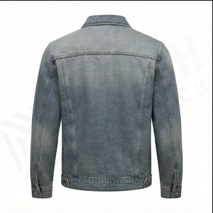 Custom Tie And Dye Demin Jeans Chaquetas Hombres Marca Vintage Denim Chaqueta Botón Chaqueta a prueba de viento para mujeres y hombres - Product Image 3