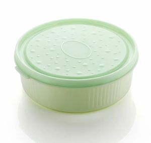 Caja de Especias de Plástico con Diseño Tejido Aalok - Recipiente Redondo para Especias con 7 Compartimentos y Tapa Hermética para Hierbas y Especias - Product Image 2