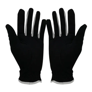 Gants de golf pour hommes en gros, souples et respirants, en cuir de cabretta et peau de mouton, pour main gauche et droite, couleur noire - Product Image 5