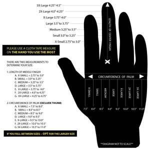 Gants de sécurité Alpha Racing en cuir de couleur unie toutes tailles avec écran tactile et fermeture auto-agrippante unisexe pour usage extérieur - Product Image 5