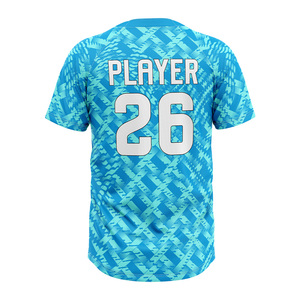 เสื้อเบสบอลแขนสั้นแบบสั่งทำพิเศษ 2 กระดุม แห้งเร็ว ระบายเหงื่อได้ดี เหมาะสำหรับฝึกซ้อมทีม OEM - Product Image 6