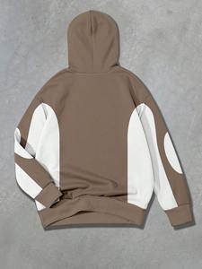 Sweat-shirt à épaules tombantes pour homme, style streetwear oversize, décontracté, pour la gym, tissu épais, pull-over, hiver - Product Image 4