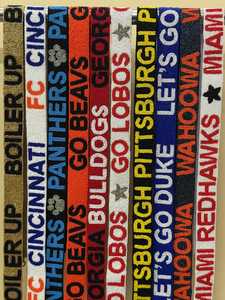 Handmade Beaded <b>Straps</b>. College , University Gamedays <b>Straps</b> With Clear Bag - Product Image 1