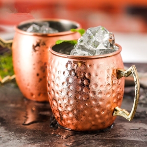 Tazas Moscow Mule de Cobre con Acabado Martillado, 350 ml, Reutilizables, Estilo Vintage, Ecológicas, Diseño Clásico, para Fiestas, Bebidas, Adultos 0-6 - Product Image 6