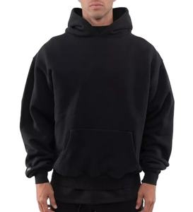 Personnalisé Hiver 500 Gsm Cropped Hoodies Hommes Essentials French Terry Blank Oversized Hoodie Boxy Cotton Heavyweight Hoodie 2026 - Product Image 1