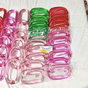 Eslabones de cadena de resina personalizados, eslabones de cadena de resina al por mayor, cadena de eslabones de resina para decoración - Product Image 1