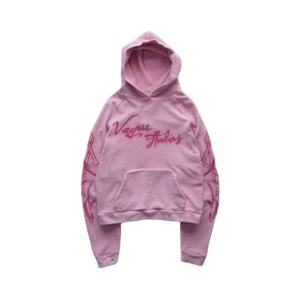 Vêtements de sport jogging d'entraînement unisexe lavés à l'acide Logo personnalisé 100% coton éponge survêtements ensemble surdimensionné hommes grande taille ensembles pour hommes - Product Image 3