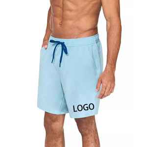 ODM Men's Mid Waist Cotton Gym <b>Shorts</b> Quick Dry 5-Inch Inseam Stretchable Workout <b>Shorts</b> Drawstring Closure Anti-Wrinkle <b>woven</b> - Product Image 3