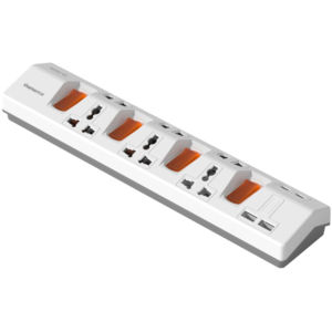 3000W Home Office Use 2026 New Arrivals Overload Switch 6 Outlets 4 USB Fast Charge <b>Extension</b> Cords <b>Socket</b> Power Strip 13A - Product Image 1