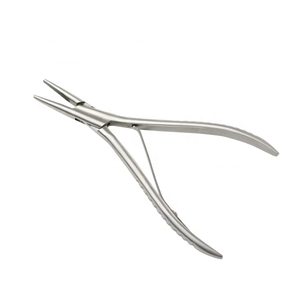 Pinzas Planas Profesionales de Acero Inoxidable de Alta Calidad para Extensiones de Cabello con Anillas y Cuentas de Unión, Uso Comercial - Obexa - Product Image 3