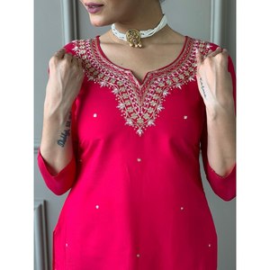Magnifique ensemble élégant pour soirée, haut et bas avec dupatta, taille XL - Product Image 1