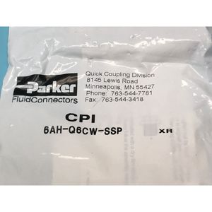 Parker 6AH-Q6CW-SSP Bulkhead, QD, Hembra, EPR - Equipo y piezas de semiconductores de confianza de la marca global legada - Product Image 3