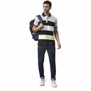 OEM secado rápido algodón 2024 hombres Polo camisetas al por mayor de manga corta con logotipo personalizado ropa de fitness marca para los deportes - Product Image 4